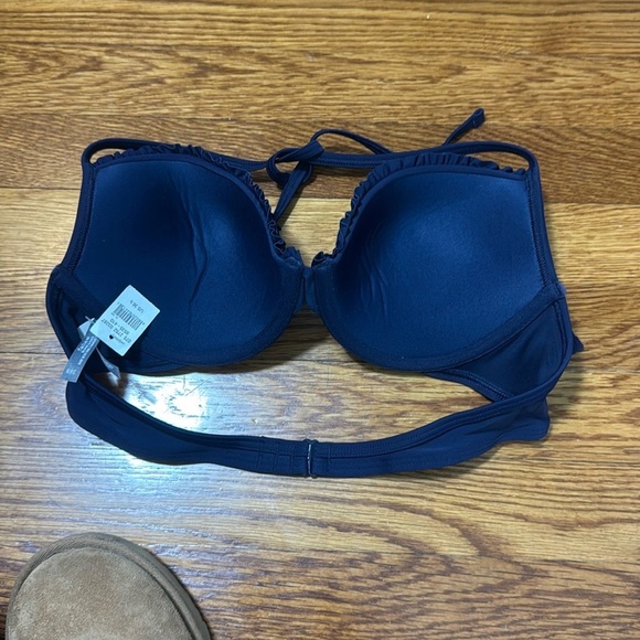 NWT Aerie Navy Blue Perkier Pushup Padded Wired Bikini Top Size 36B - Picture 3 of 6